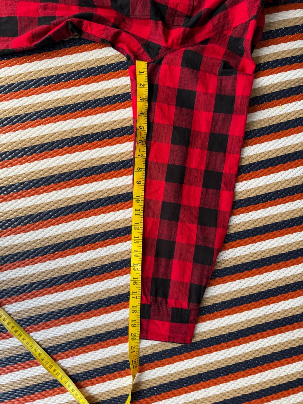 St. John's Bay Red and Black Buffalo Plaid Button-Down Shirt - Picture 4 of 5